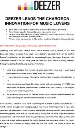 DEEZER LEADS THE CHARGE ON INNOVATION FOR MUSIC LOVERS