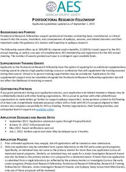 POSTDOCTORAL RESEARCH FELLOWSHIP - Application guidelines updated as of September 1, 2021 - American ...