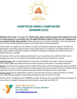 CAMP ECHO FAMILY CAMP GUIDE SUMMER 2022 - THE MCGAW ...