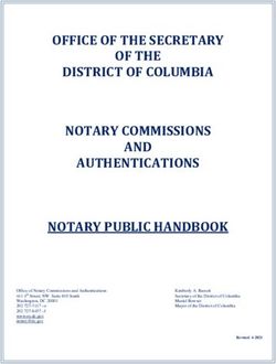 OFFICE OF THE SECRETARY OF THE DISTRICT OF COLUMBIA NOTARY COMMISSIONS AND AUTHENTICATIONS NOTARY PUBLIC HANDBOOK - DC.gov