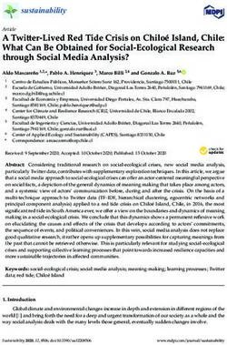 A Twitter-Lived Red Tide Crisis on Chiloé Island, Chile: What Can Be Obtained for Social-Ecological Research through Social Media Analysis? - MDPI