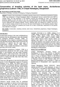 Conservation of breeding colonies of the bank myna, Acridotheres ginginianus (Latham 1790), in Chapai Nawabganj, Bangladesh