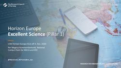 Horizon Europe Excellent Science (Pillar 1) - USN Horizon Europe Kick-off 3. Dec. 2020 Per Magnus Kommandantvold, National Contact Point for MSCA ...