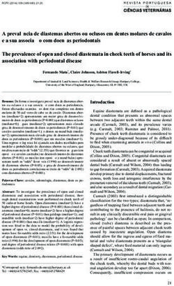 A preval&ecirc;ncia de diastemas abertos ou oclusos em dentes molares de cavalos e a sua associa&ccedil;&atilde;o com doen&ccedil;as periodontais The prevalence of open and ...