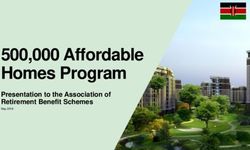500,000 Affordable Homes Program - Presentation to the Association of Retirement Benefit Schemes - Association of Retirement ...
