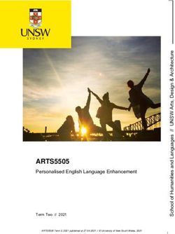 ARTS5505 Personalised English Language Enhancement - Term Two // 2021