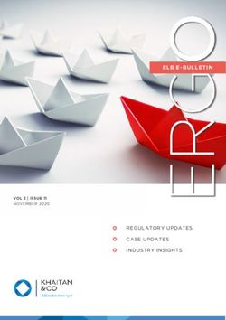 ELB E-BULLETIN - REGULATORY UPDATES CASE UPDATES INDUSTRY INSIGHTS - Khaitan & Co