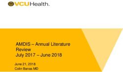 AMDIS - Annual Literature Review July 2017 - June 2018 - June 21, 2018 Colin Banas MD