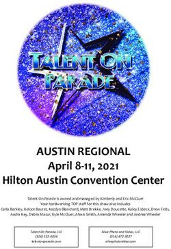 AUSTIN REGIONAL April 8 11, 2021 Hilton Austin Convention Center