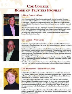 COE COLLEGE BOARD OF TRUSTEES PROFILES