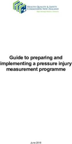 Guide to preparing and implementing a pressure injury measurement programme