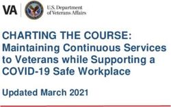 CHARTING THE COURSE: Maintaining Continuous Services to Veterans while Supporting a COVID-19 Safe Workplace - Updated March 2021 - Public Health