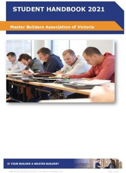 STUDENT HANDBOOK 2021 - Master Builders Association of Victoria - MBAV Training