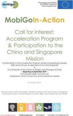 MOBIGOIN-ACTION CALL FOR INTEREST: ACCELERATION PROGRAM & PARTICIPATION TO THE CHINA AND SINGAPORE MISSION - BWCON