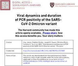 VIRAL DYNAMICS AND DURATION OF PCR POSITIVITY OF THE SARS- COV-2 OMICRON VARIANT