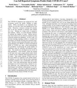 Can Self Reported Symptoms Predict Daily COVID-19 Cases?