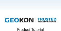 Product Tutorial - GEOKON