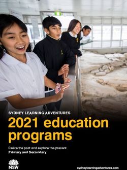 2021 education programs - SYDNEY LEARNING ADVENTURES Relive the past and explore the present Primary and Secondary - The Rocks