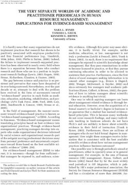 THE VERY SEPARATE WORLDS OF ACADEMIC AND PRACTITIONER PERIODICALS IN HUMAN RESOURCE MANAGEMENT: IMPLICATIONS FOR EVIDENCE-BASED MANAGEMENT