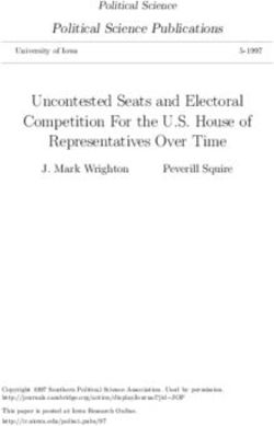 Uncontested Seats and Electoral Competition For the U.S. House of Representatives Over Time