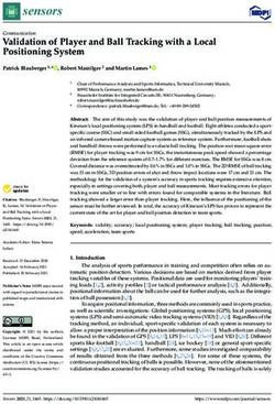 Validation of Player and Ball Tracking with a Local Positioning System - MDPI