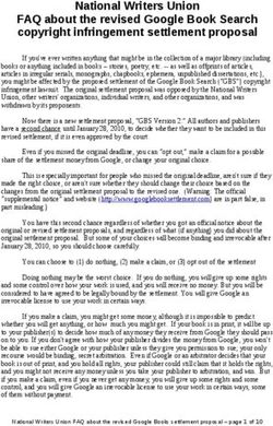 National Writers Union FAQ about the revised Google Book Search copyright infringement settlement proposal