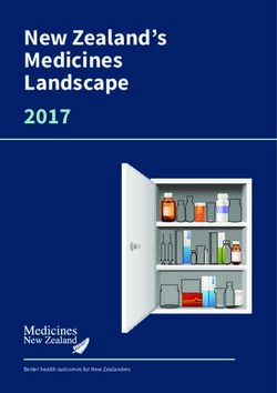 New Zealand's Medicines Landscape 2017 - Medicines New Zealand