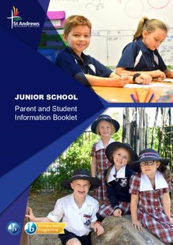 JUNIOR SCHOOL Parent and Student Information Booklet - Service Unavailable