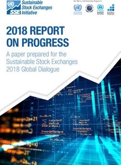 2018 REPORT ON PROGRESS - A paper prepared for the Sustainable Stock Exchanges 2018 Global Dialogue