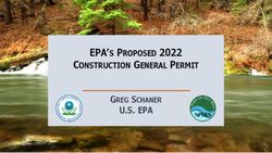 EPA'S PROPOSED 2022 U.S. EPA - CONSTRUCTION GENERAL PERMIT