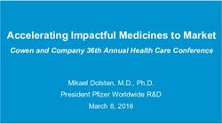 Accelerating Impactful Medicines to Market - Cowen and Company 36th Annual Health Care Conference