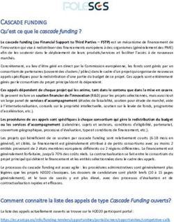 CASCADE FUNDING Qu'est ce que le cascade funding ?