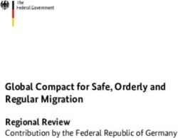Global Compact for Safe, Orderly and Regular Migration Regional Review - Contribution by the Federal Republic of Germany