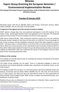 Minutes Expert Group Greening the European Semester / Environmental Implementation Review