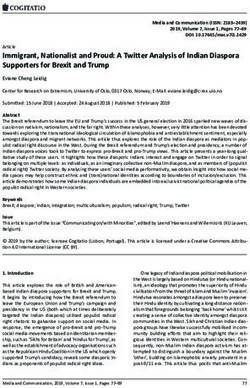 Immigrant, Nationalist and Proud: A Twitter Analysis of Indian Diaspora Supporters for Brexit and Trump - VOX - Pol