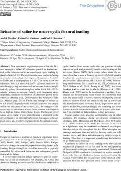 Behavior of saline ice under cyclic flexural loading - The ...