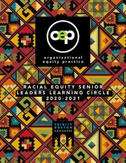 RACIAL EQUITY SENIOR LEADERS LEARNING CIRCLE - equity practice - Trinity ...