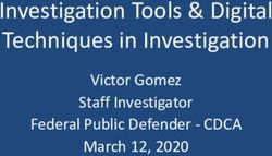 Investigation Tools & Digital Techniques in Investigation - Victor Gomez Staff Investigator Federal Public Defender - CDCA March 12, 2020