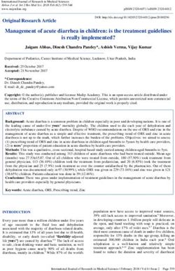 Management of acute diarrhea in children: is the treatment guidelines is really implemented? - International Journal of ...