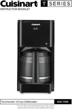 INSTRUCTION BOOKLET - DCC-T20C - Cuisinart