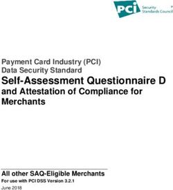 Self-Assessment Questionnaire D - and Attestation of Compliance for Merchants All other SAQ-Eligible Merchants - PCI Security Standards Council