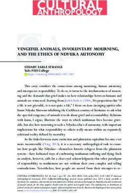 CULTURAL ANTHROPOLOGY - VENGEFUL ANIMALS, INVOLUNTARY MOURNING, AND THE ETHICS OF NDYUKA AUTONOMY
