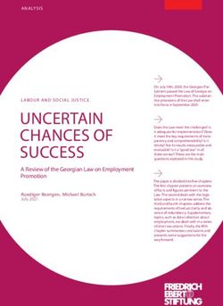 UNCERTAIN CHANCES OF SUCCESS - A Review of the Georgian Law on Employment Promotion - FES Bibliothek der ...