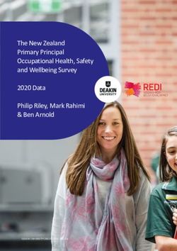 The New Zealand Primary Principal Occupational Health, Safety and Wellbeing Survey 2020 Data Philip Riley, Mark Rahimi & Ben Arnold - DEAKIN ...
