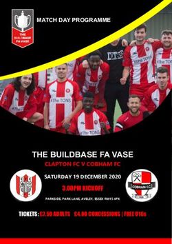 THE BUILDBASE FA VASE - CLAPTON FC V COBHAM FC 3.00PM KICKOFF - Clapton Football Club