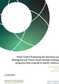 What works? Exploring the literature on Aboriginal and Torres Strait Islander healing programs that respond to family violence - ISSUE 1 | JUNE 2021