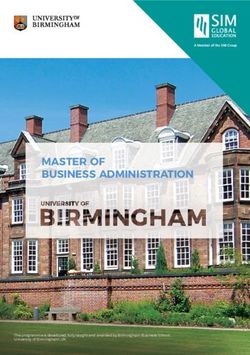 MASTER OF BUSINESS ADMINISTRATION - SIM GE