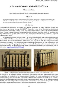 A Perpetual Calendar Made of LEGO Parts