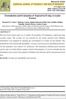 Formulation and Evaluation of Topical Gel Using Avocado Extract