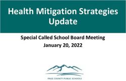 HEALTH MITIGATION STRATEGIES UPDATE - SPECIAL CALLED SCHOOL BOARD MEETING JANUARY 20, 2022 - BOARDDOCS